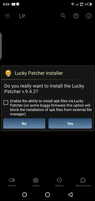 Screeenshot of LP Installer Apk