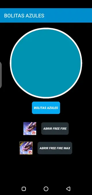 Screenshot of Macro Bolitas Azules App