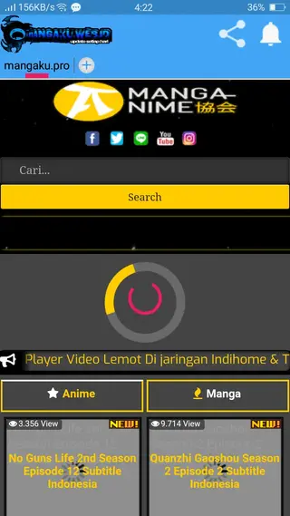 Screenshot of Mangaku.pro App
