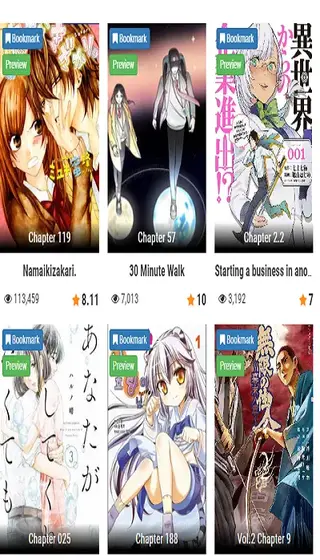 Screenshot of Mangaowl