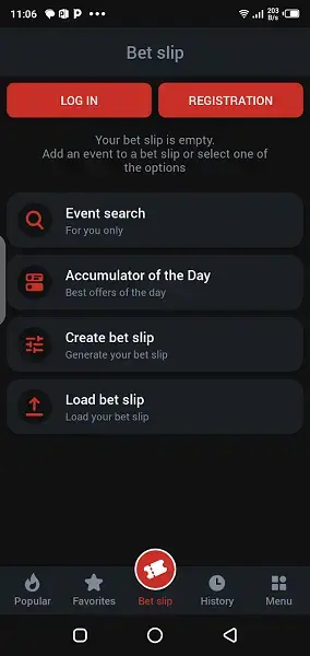 Screenshot of MegaPari App
