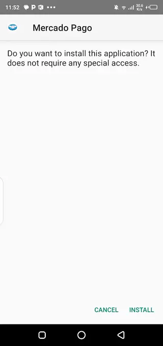 Screenshot of Mercado Pago False APK