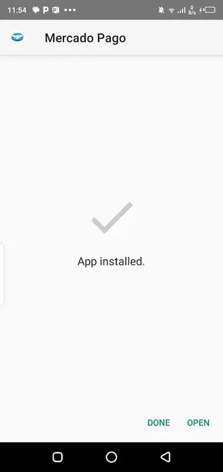 Screenshot of Mercado Pago False App