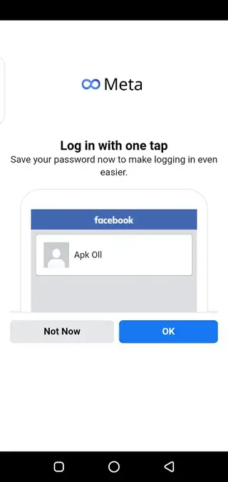 Screenshot of Meta App