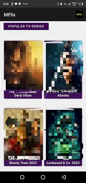 Screenshot of Mflix Apk