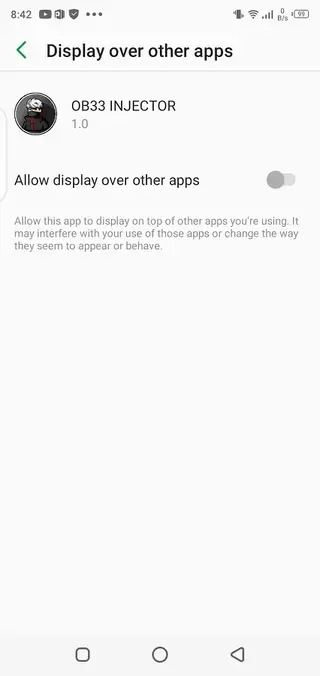 Screenshot of Mind FF Gamer Injector Android