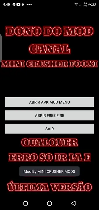 Screenhot of Mod Menu Dimas By Crusher Download