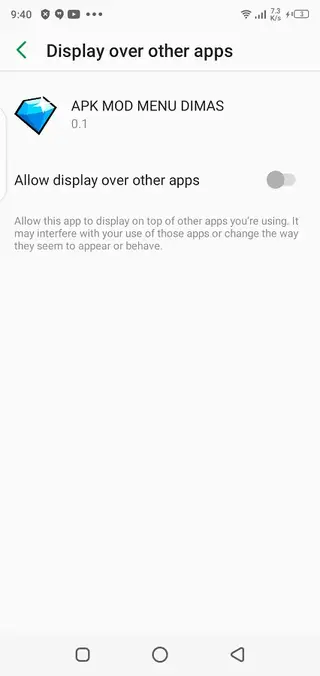Screenhot of Mod Menu Dimas By Crusher