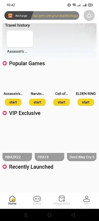 Screenshot of Mogul Cloud Game Android