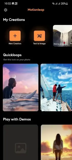 Screenshot of Motionleap Mod Android