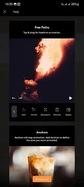 Screenshot of Motionleap Mod App