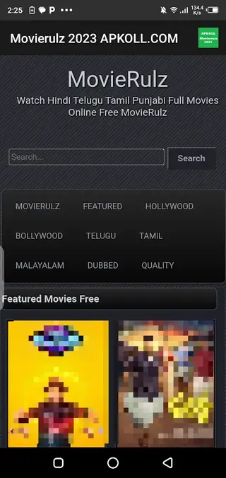 Screenshot of Movierulz 2023 Android