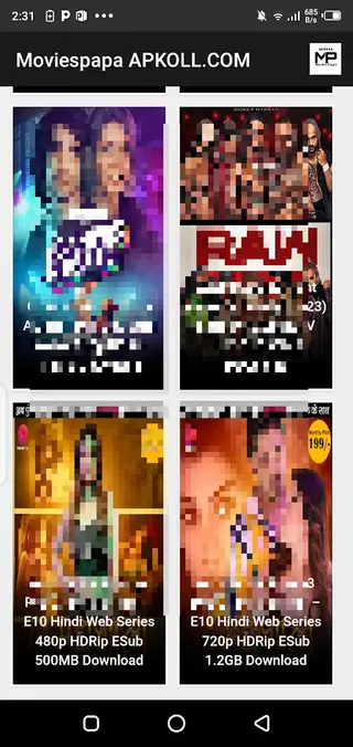 Screenshot of Moviespapa Download