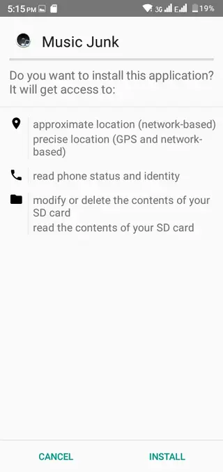 Screenshot of Music Junk