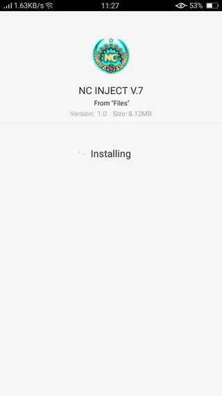 Screenshot of NC Injector
