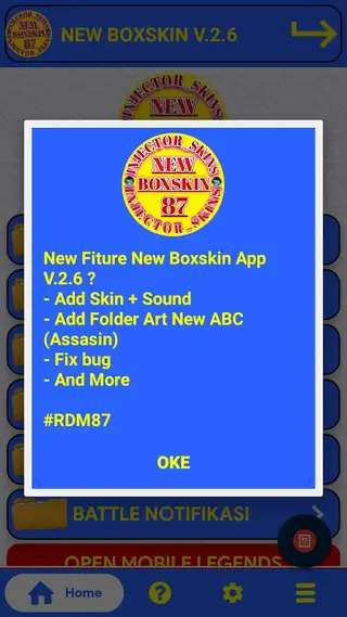 Screenshot of New Box Skin