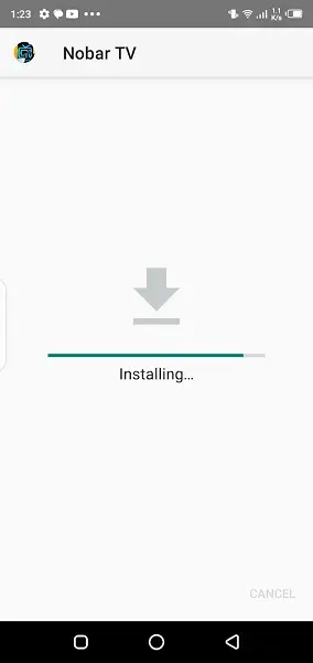 Screenshot of Nobartv Android