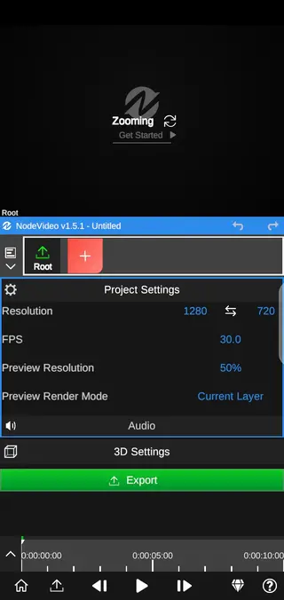 Screenshot of Node Video Editor Apk