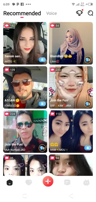 Screenshot of Novo Live App