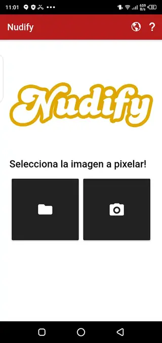 Screenshot of Nudifier