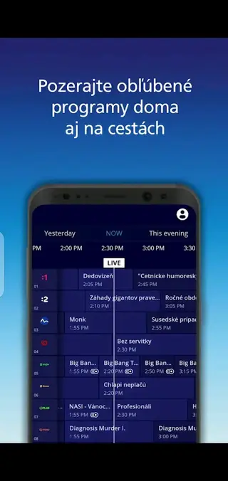 Screenshot of O2 TV SK