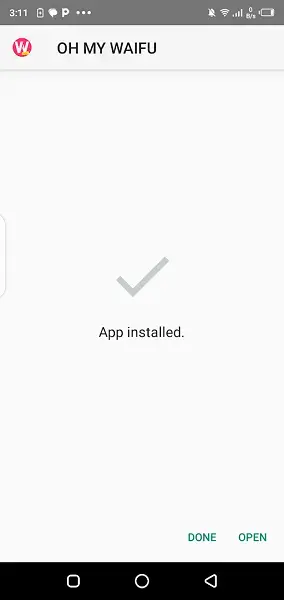 Screenshot of Oh My Waifu Apk