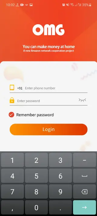 Screenshot of Omg Burse App Review