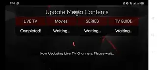 Screenshot of One24 TV App