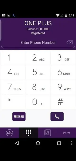 Screenshot of Oneplus Dialer Android