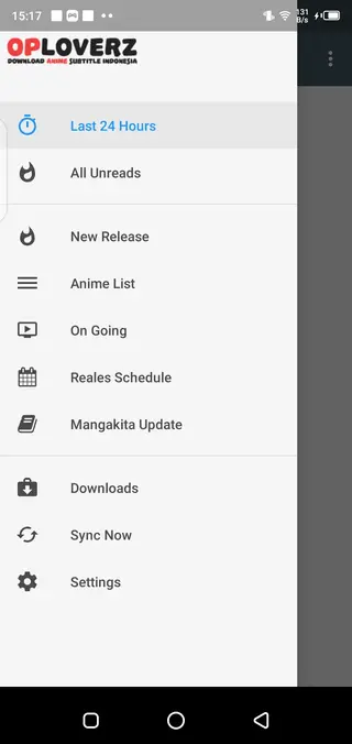 screenshot of Oploverz Apk