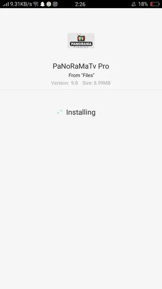 Screenshot of Panorama TV Pro Apk