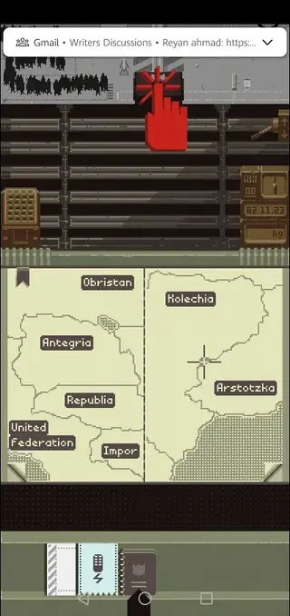 Screenhot of Papers Please Game