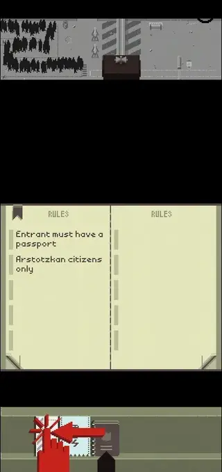 Screenhot of Papers Please App
