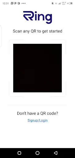 Screenshot of Pay With Ring App
