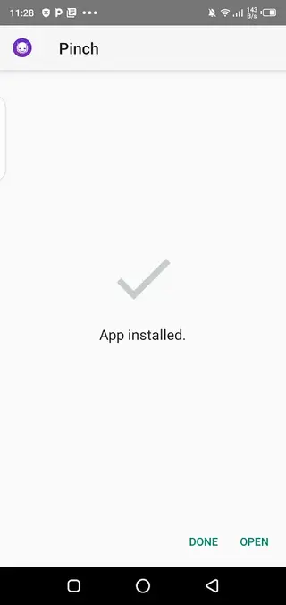 Screenshot of Pinch Android