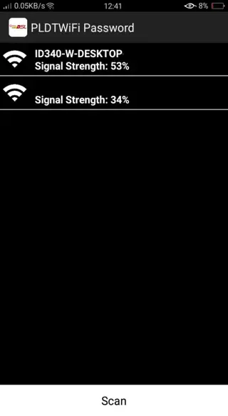 Screenshot of PLDT WiFi Hacker Apk