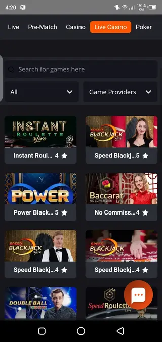 Screenshots of PNXBET Apk