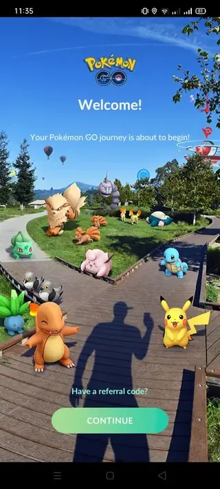 Screenshot of Pokemon Go Samsung Android