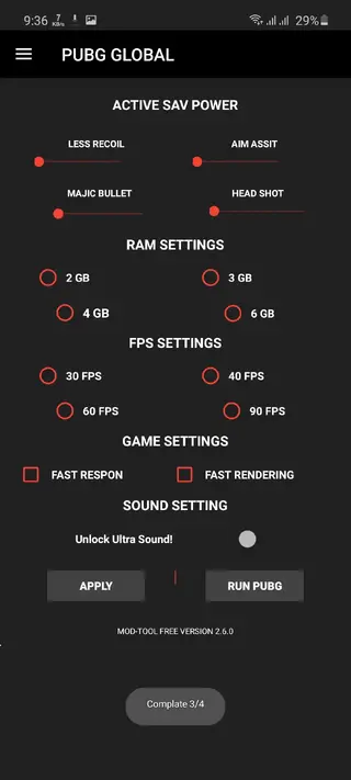 Screenshot of PUBG Hack Tool