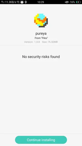 Screenshot of Pureya Apk