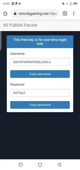 Screenshot of R3 PUBGM Patcher