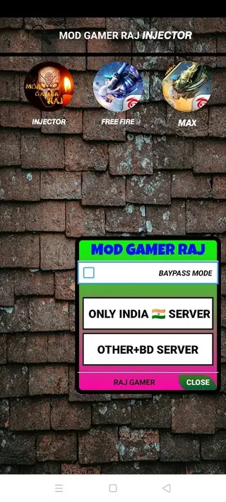 Screenshot of Raj Gamer Injector Apk