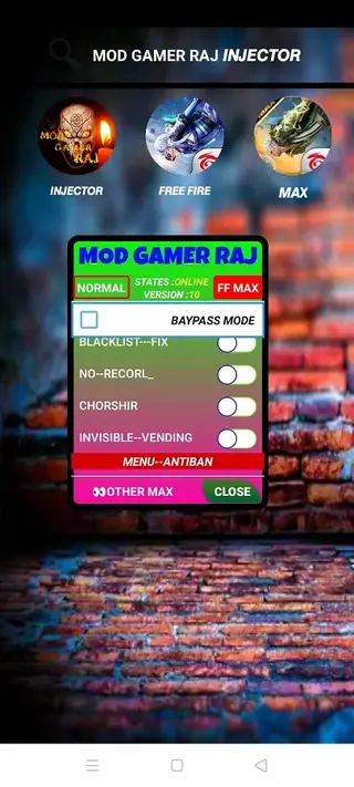 Screenshot of Raj Gamer VIP