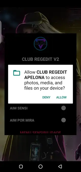 Screenshot of REGEDIT APELONA