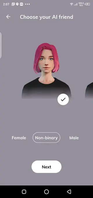 Screenshot of Replika Romantic Partner Apk