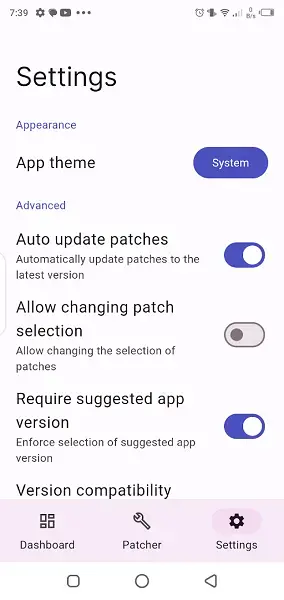 Screenshot of Revancify App