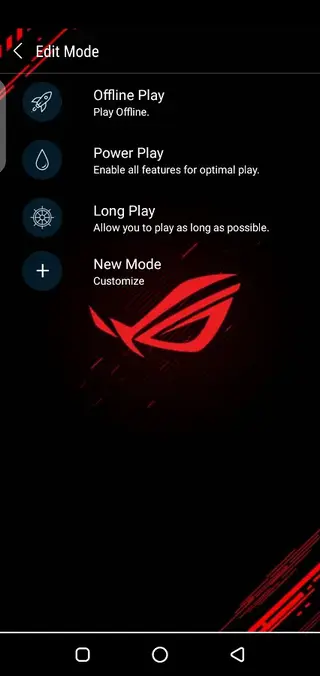 Screenshot of ROG Turbo Android