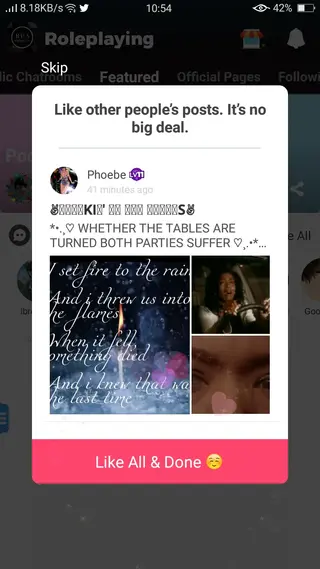 Screenshot of Roleplayer Apk