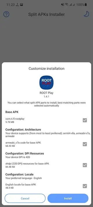 Screenshot of Root Play Android