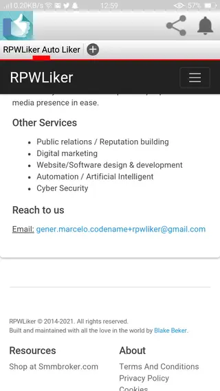 Screenshot of RpwLiker Apk